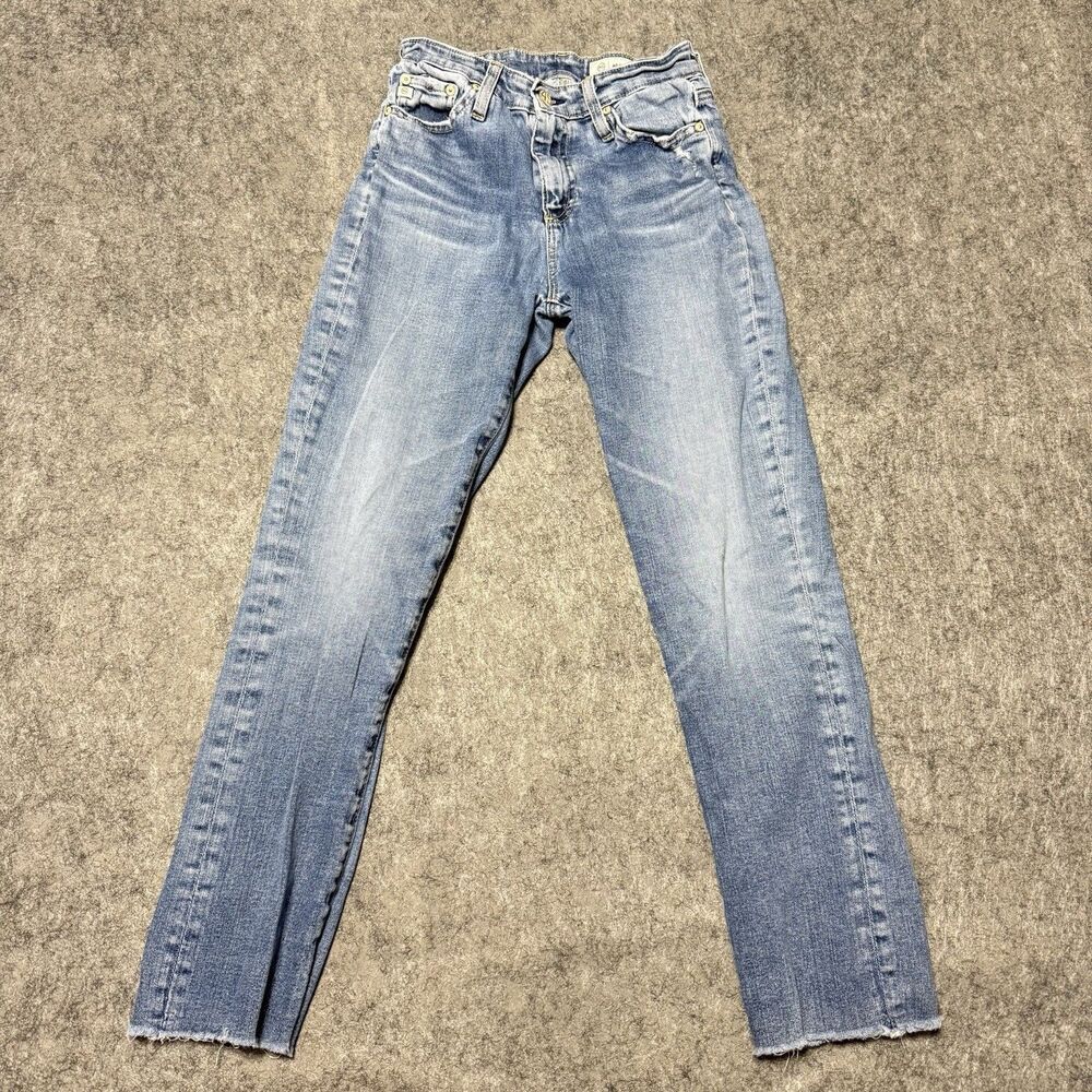 AG Adriano Goldschmied Mari Crop Jeans Womens 25 High Rise Slim Straight 12Y